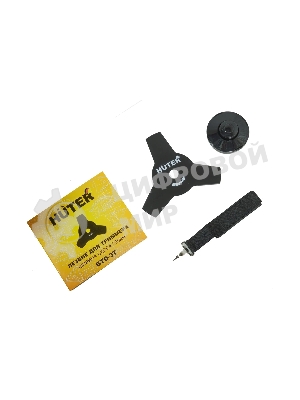 Триммер электрический Huter GET-1500B 1500Вт неразбор.штан. реж.эл.:леска/нож