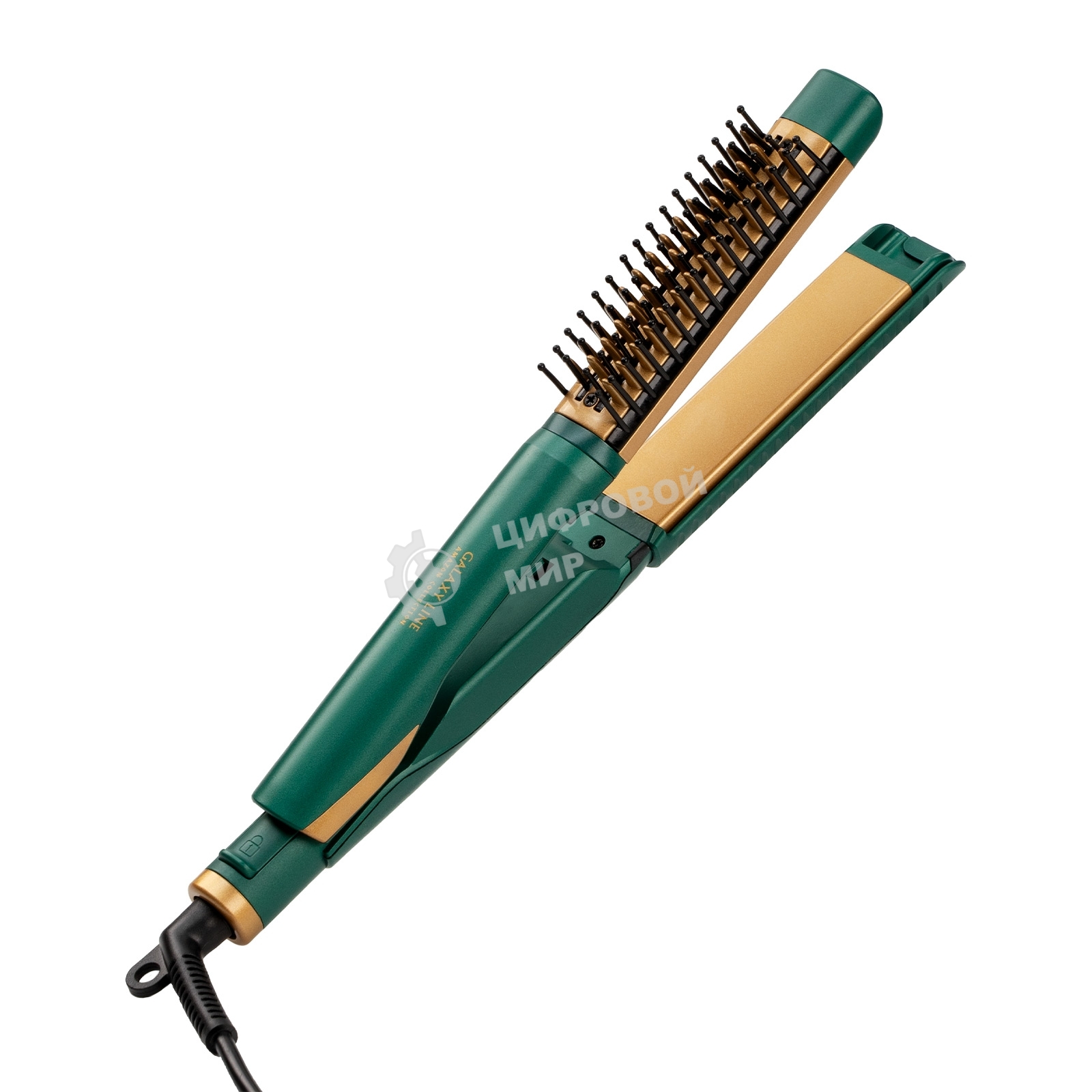 Мультистайлер Galaxy Line GL4525 зеленый/золотистый, 28 мм, 120-220 °C, 11 режимов