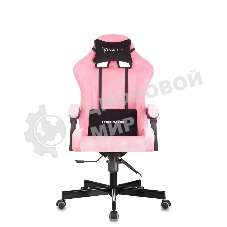 Кресло Knight Terminator розовый, велюр, 120 кг, механизм качания