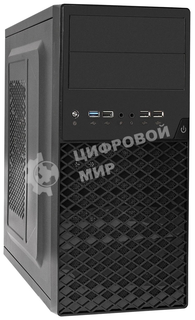 Компьютерный корпус Minitower ExeGate BA-203U-UNS350 (mATX, БП UNS350 с вент. 12см, 3хUSB+1хUSB 3.0, аудио, черный)