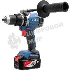 Дрель-шуруповерт DongCheng DCJZ03-13i, 20 В, 5 Ач, 120 Нм, бесщеточный, ударный