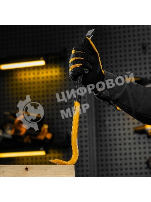 Лом-гвоздодер Denzel 450 мм, шестигранный 16 мм, окрашенный, сталь 65