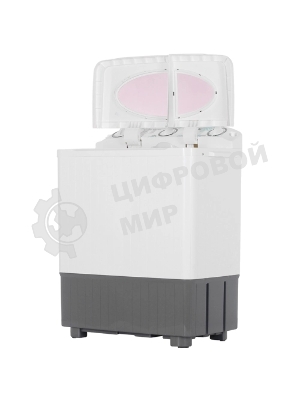 Стиральная машина Славда WS-60РЕТ белый/серый, загрузка вертикальная 6 кг, 1350 об/мин, класс: А