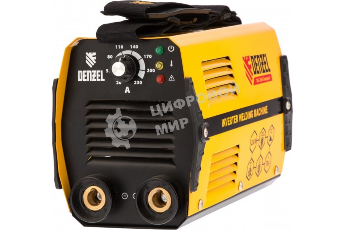 Сварочный аппарат Denzel ds-230 compact 94374инвертор. дуговой сварки 230А пв 70%