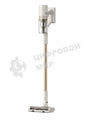 Пылесос вертикальный Dreame U20 бежевый/золотистый, питание от аккумулятора, 140 Вт, уборка сухая, пылесборник 0.5 л, работа от АКБ max 60 мин