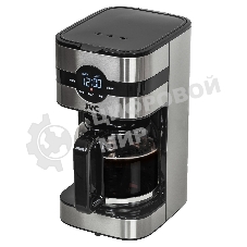 Кофеварка капельная JVC JK-CF28 черный/серебристый, исп. кофе - молотый, 1.5 л, 1000 Вт.