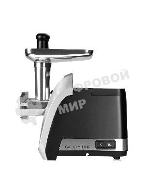 Мясорубка электрическая Galaxy Line GL 2423 черный, 2200 Вт, 2.6 кг/мин, реверс, защита от перегрузки, насадки - 6