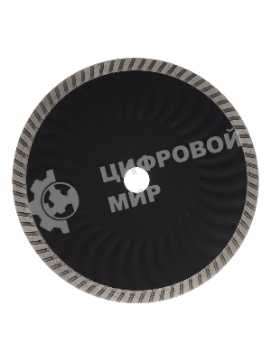 Диск алмазный отрезной Denzel ф230 х 22,2 мм, турбо, сухое резание, HWD92