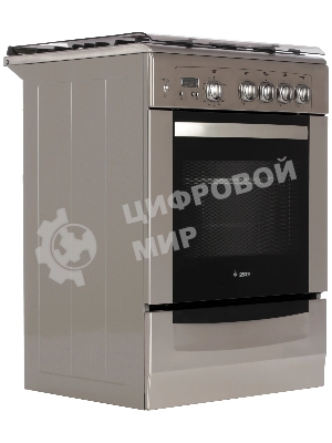 Плита газовая Gefest ПГ 6100-03 0004 серебристый, конфорок 4 шт, духовка 52 л, 60 см x 85 см x 60 см