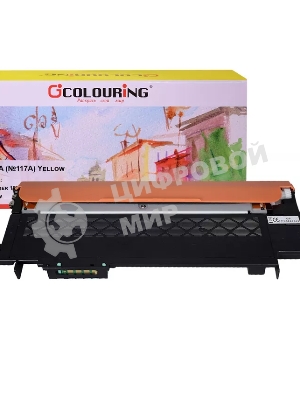Картридж лазерный Colouring CG-W2072A (№117A) Yellow (700 копий) для принтеров HP Color Laser 150nw/150a/178nw/179fnw