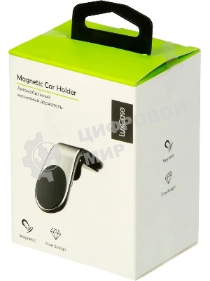 Держатель LuxCase магнитный серебристый для смартфонов и навигаторов (98803)