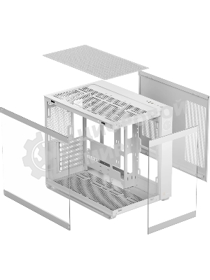 Компьютерный корпус Ocypus Iota C70 WH ARGb ATX/win/белый/6 ARGb fans/no PSU/Tempered Glass