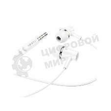 Проводные наушники Borofone BM69 белый, внутриканальные, Jack 3.5 мм