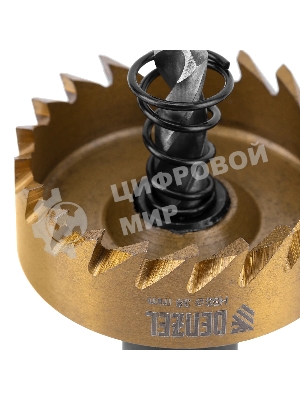 Коронка по металлу Denzel HSS, 38 мм, нитридтитановое покрытие