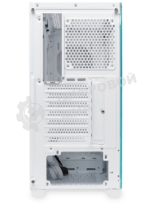 Компьютерный корпус без блока питания HSPD M740, Mesh Mid Tower, белый, TG, 0.6 SPCC, no fans, E-ATX, ATX, mATX, mITX, 170/400/200мм, 4x2.5