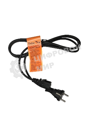 Кабель компьютер - розетка 220V (EURO) 1.8м, 3G 0,75мм медь, Telecom