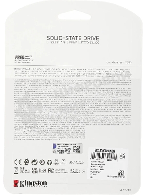 Накопитель SSD Kingston KC3000, 4Tb, PCIe 4.0 x4, M.2 2280, NVMe, R/W 7000/7000, с радиатором