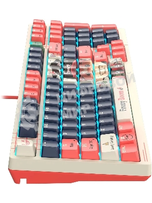 Клавиатура проводная A4Tech Bloody AT98 Proxy Boom USB бежевый/красный