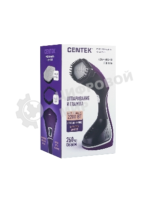 Отпариватель Centek CT-2392 фиолетовый, 2200 Вт, 40 г/мин, 260 мл