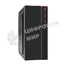 Компьютерный корпус Miditower ExeGate AA-443-UNS400 (ATX, БП UNS400 с вент. 12см, 2хUSB+HD Audio, черный)