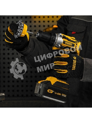 Щетка для дрели Denzel 65 мм, чашка, со шпилькой, нержавеющая крученая проволока