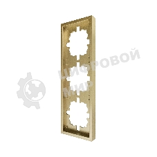 Рамка 3-мест. горизонт. ZIMA зол. LEZARD 704-3600-148