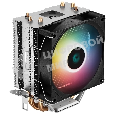 Кулер для процессора DEEPCOOL AG300 LED, 92 мм, алюминий/медь, 3050 об/мин, 30.5 дБ, 4 pin, 150 Вт, 129 мм