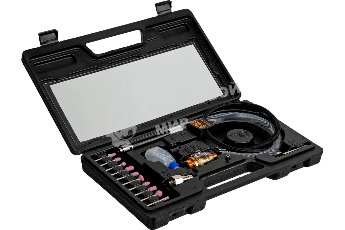 Прямошлифовальная машина (гравер) пневматический Denzel PE54000, 54000 об/мин, 3 мм, 57 л/мин