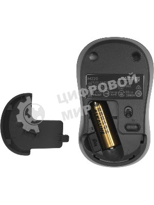 Мышь беспроводная Logitech M220 SILENT черный/серый, 1000 dpi, радиоканал, USB, кнопки - 3