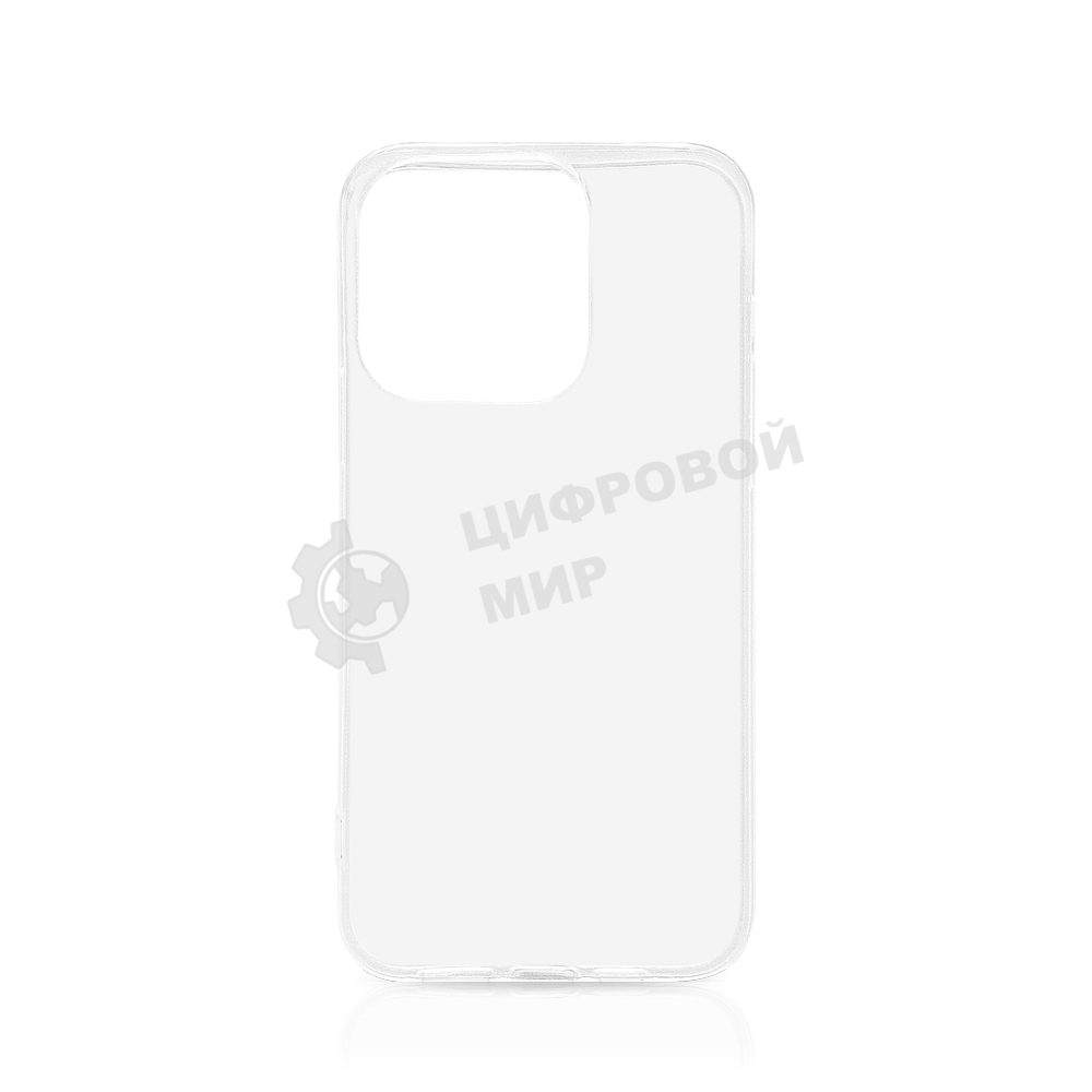Чехол (клип-кейс) DF iCase-28, для Apple iPhone 14 Pro, прозрачный