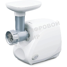 Мясорубка электрическая Ротор Классик-Р ЭМШ 35/300-4 белый, 1500 Вт, 0.6 кг/мин, реверс, насадки - 4