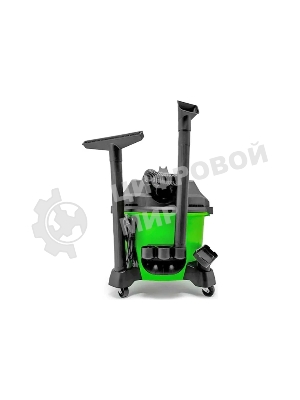 Строительный пылесос GreenWorks G120WDV (4701207) зеленый, 1300 Вт, уборка сухая/влажная, пылесборник контейнер, 34 л