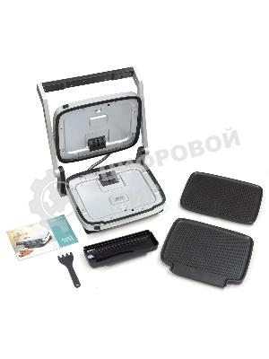 Гриль электрический Zigmund & Shtain ZEG-930 стальной/черный, 2000 Вт