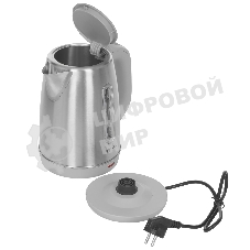 Чайник электрический Delta Lux DE-1015 серый 2кВт, 1.8 л