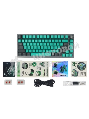 Клавиатура Raskat KM006 проводная, USB Type-A, чёрный/серый