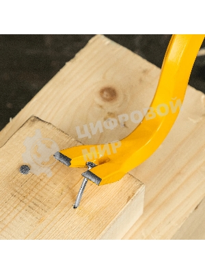 Лом-гвоздодер Denzel 900 мм, шестигранный 19 мм, окрашенный, сталь 65