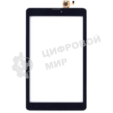 Сенсорное стекло (тачскрин) для Irbis TZ83, черное с рамкой