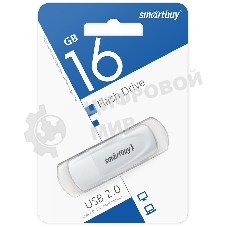 Флешка USB Smartbuy Scout White (SB016 Gb2SCW), 16Gb, USB 2.0, R/W 15/8, белый