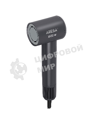 Фен ARESA AR-3233 графит, 1600 Вт, ионизация