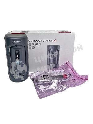 Видеопанель Dahua DHI-VTO2101E-P-S1 цветной сигнал CMOS цвет панели: серый