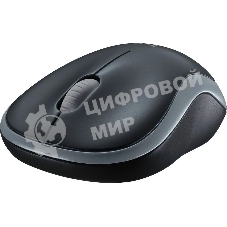 Мышь беспроводная Logitech M185 серый/черный, 1000 dpi, радиоканал, USB, кнопки - 3