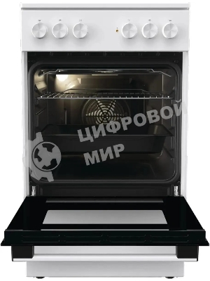 Плита электрическая Gorenje GEC5A41WG белый, конфорок 4 электрических, духовка 62 л, 50 см x 85 см x 59.4 см