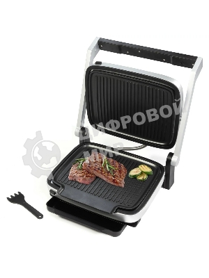 Гриль электрический Zigmund & Shtain ZEG-930 стальной/черный, 2000 Вт