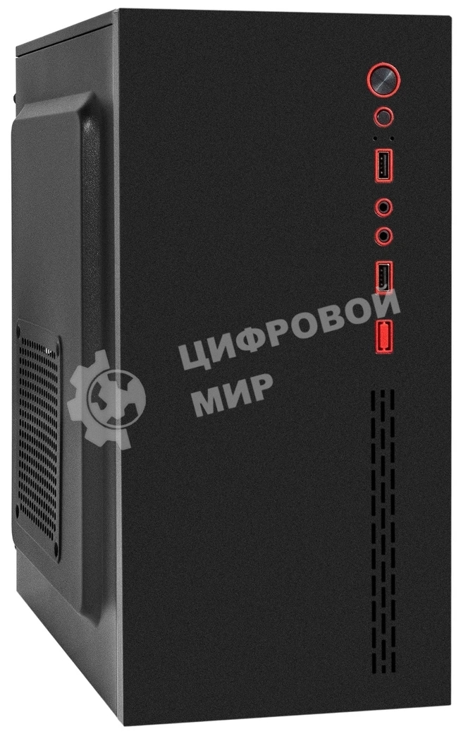 Компьютерный корпус Minitower ExeGate BAA-403-UNS400 (mATX, БП UNS400 с вент. 12см, 2*USB, HD Audio, черный)