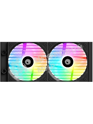 Система жидкостного охлаждения ID-Cooling FX240 LCD (Soc 1851/1700/1200/115X/AM5/AM4, 2x120мм fan, 2000rpm, 27.2 дБ, 300W, PWM 4-pin/5V 3Pin ARGb,Cop) (FX240 LCD)