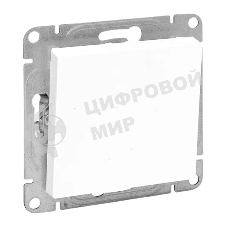 Механизм выключателя EKF UP1-SWW-12 одноклавишный, перекрестный, белый Эпика