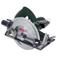 Профессиональная пила циркулярная KLPRO KLDAT18501 1350 w 190мм (сеть, 1350Вт, 5000об/мин, 190мм, 20мм)