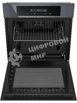 Шкаф духовой электрический Maunfeld AEOD60103G1, 60л, дверца с 3 стеклами, графит