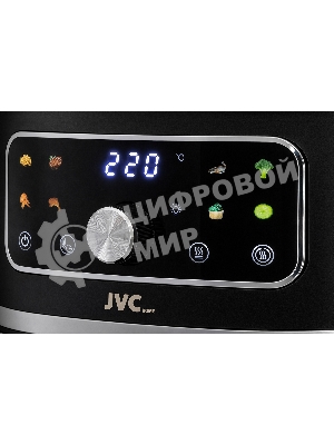 Аэрогриль JVC JK-MB055 черный, 1750 Вт, 5.5 л, электронное управление, 8 программ