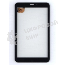 Сенсорное стекло (тачскрин) для Irbis TZ85, черное с рамкой